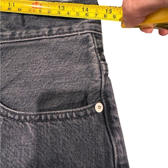 Madewell Rigid Denim A-Line Midi Skirt Castlerock Wash, size 26 - Picture 4 of 9